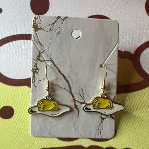 Delicate Gudetama earrings